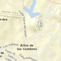 Gonzalillo Street Map