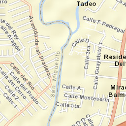Pedregal Street Map