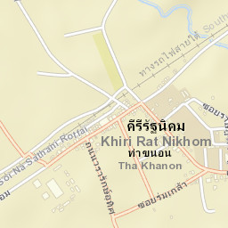 Tha Khanon Street Map