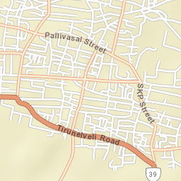 Thenkasi Street Map