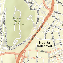 Ancón Street Map