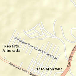 Hato Montaña Street Map