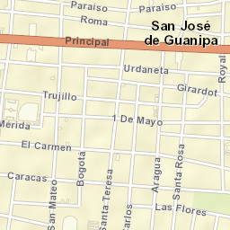 San José de Guanipa Street Map
