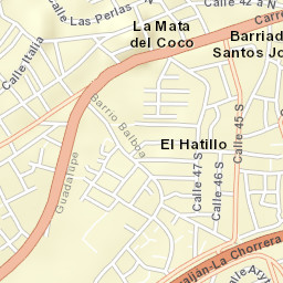 El Coco Street Map