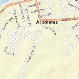 Arboletes Street Map