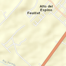 El Espino Street Map