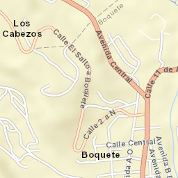 Boquete Street Map