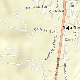 Bajo Boquete Street Map