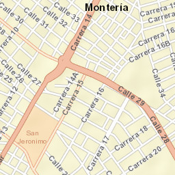 Montería Street Map