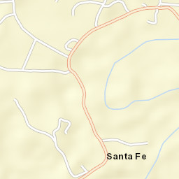 Santa Fé Street Map