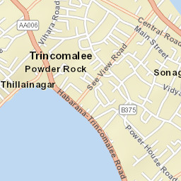 Trincomalee Street Map
