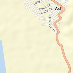Achí Street Map