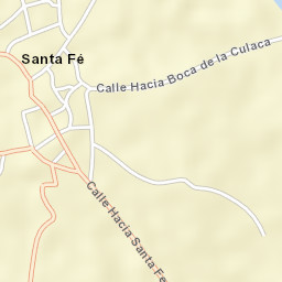 Santa Fé Street Map