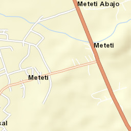 Metetí Street Map