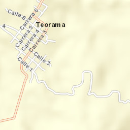 Teorama Street Map
