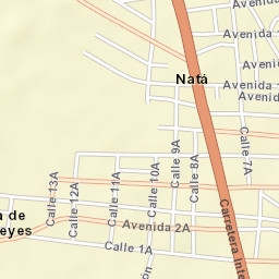 Natá Street Map