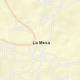 La Mesa Street Map