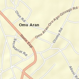 Omu-Aran Street Map
