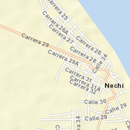 Nechí Street Map