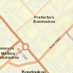 Bondoukou Street Map