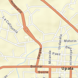 Upata Street Map