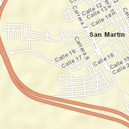 San Martín Street Map