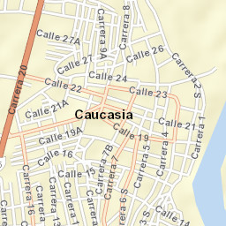 Caucasia Street Map