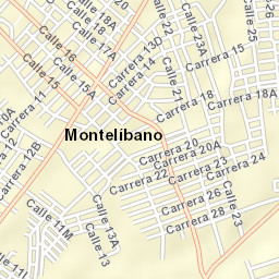 Montelíbano Street Map