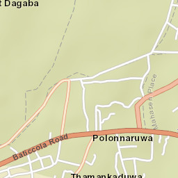 Polonnaruwa Street Map