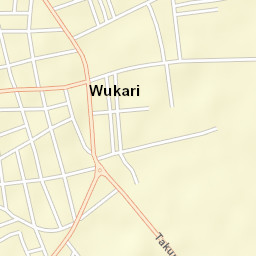 Wukari Street Map