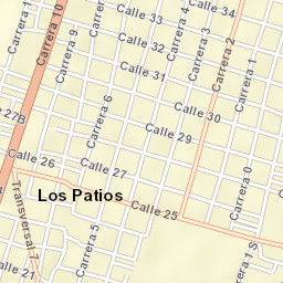 Los Patios Street Map