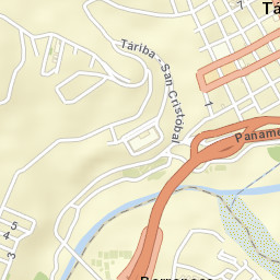 Táriba Street Map