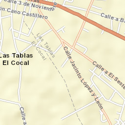 Las Tablas Street Map
