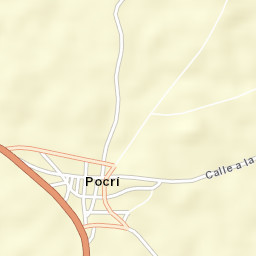 Pocrí Street Map