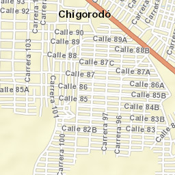 Chigorodó Street Map
