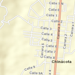 Chinácota Street Map