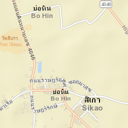 Amphoe Sikao Street Map