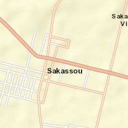 Sakassou Street Map
