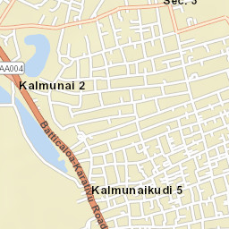 Kalmunai Street Map