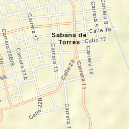 Sabana de Torres Street Map