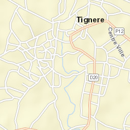 Tignère Street Map