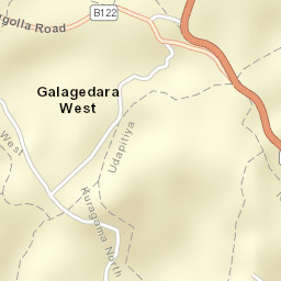 Galagedara Street Map