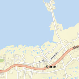 Koror Town Street Map
