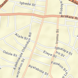 Akure Street Map