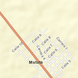 Mutatá Street Map