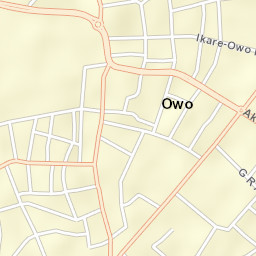 Owo Street Map