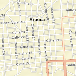 Arauca Street Map