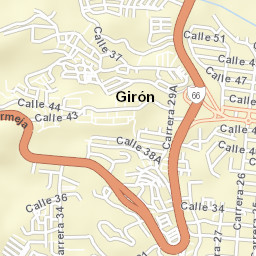 Girón Street Map