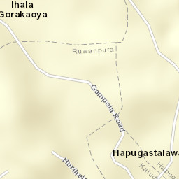 Hapugastalawa Street Map