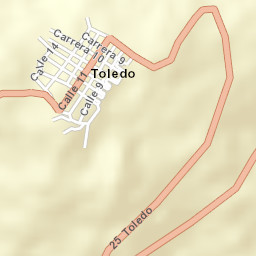 Toledo Street Map